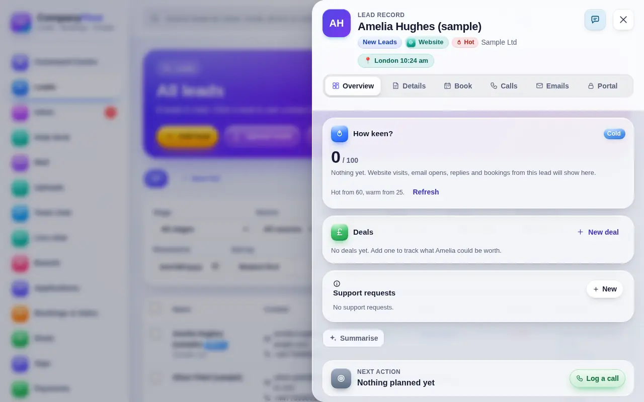 CompanyFlowHQ: The whole story of each customer